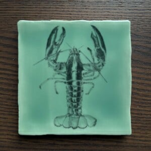 Tegeltje groen - Kreeft potlood