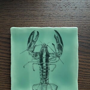 Tegeltje groen - Kreeft potlood