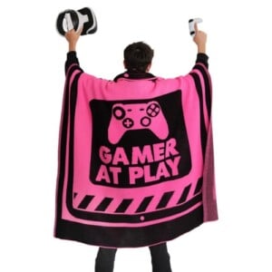 Game Deken – Gamer at Play – Neon Fuchsia – 130×170 cm
