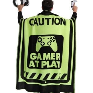 Game Deken – Gamer at Play – Neon Yellow – 130×170 cm