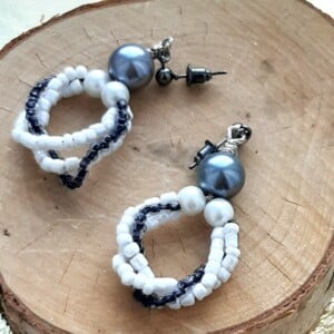 Zachte glans: Handgemaakte oorbellen met kralen