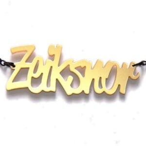 Zeiksnor! naamketting (goud)