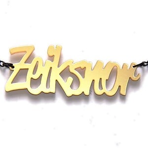Zeiksnor! naamketting (goud)