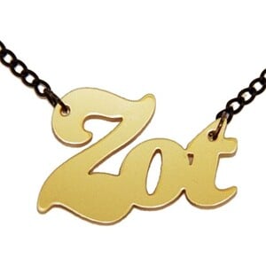 Zot! naamketting goud