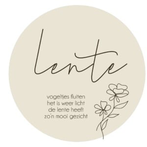 4-seizoenen Muurcirkel - Lente