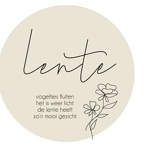 4-seizoenen Muurcirkel - Lente