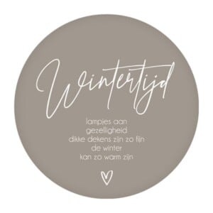 4-seizoenen Muurcirkel - Winter