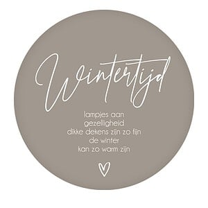 4-seizoenen Muurcirkel - Winter