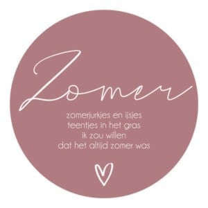 4-seizoenen Muurcirkel - Zomer