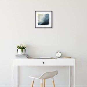 Abstract Schilderij ‘Storm Whisper’ – Acryl op Hout (32x32cm)