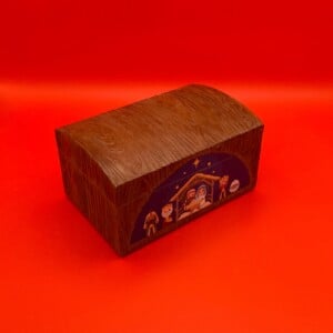 Bamboe sieradendoos ‘Kerststal’