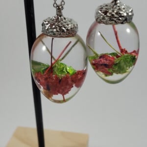 Bloemen eikel vorm ketting