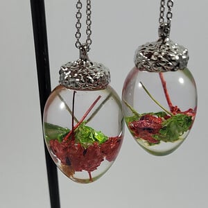 Bloemen eikel vorm ketting