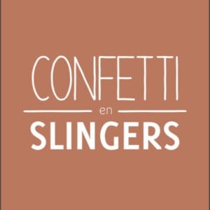 Boekenlegger 'Confetti en Slingers'
