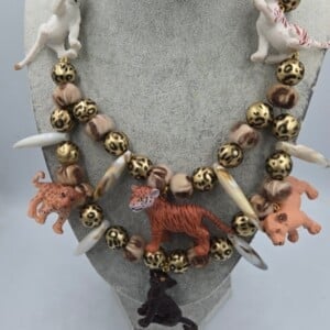 Cat-walk ketting, met schattige jungle baby's