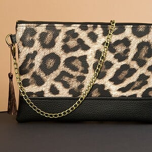 Clutch Cheetah Black