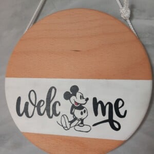 Welcome – handgemaakt houten wandbord