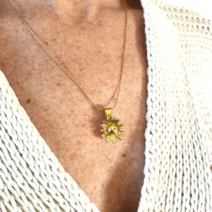 Echt madeliefje hanger