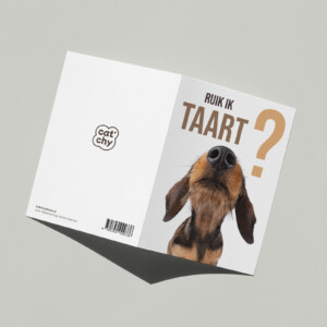 Felicitatiekaartje met teckel