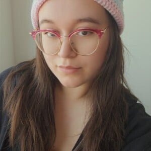 Gehaakte muts | Lichtroze en lichtblauw