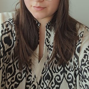 Gehaakte muts | Lila en lichtblauw