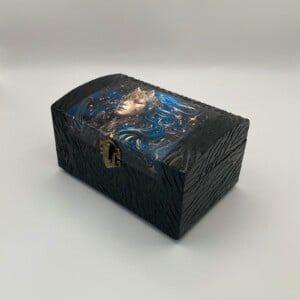 Handgedecoreerde bamboe sieradendoos met het sterrenbeeld ‘Boogschutter’