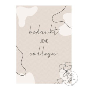 Just4You Forex bordje – Bedankt lieve collega