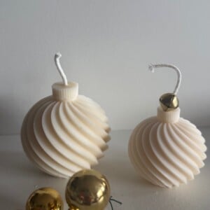 Kaarsenset kerstballen