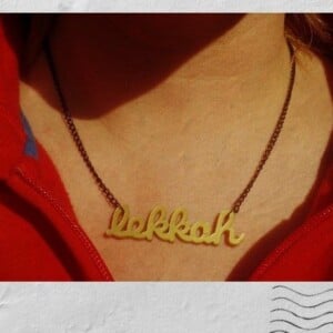 Lekkah! naamketting (goud)