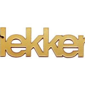 Lekker! naamketting (goud)