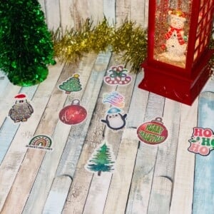 Magische Kerst Stickers – Holografisch Effect