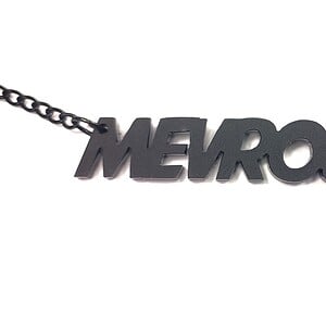 Mevrouw! naamketting goud