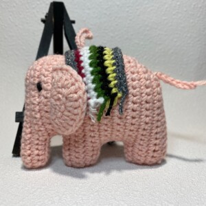 Handgemaakte Gehaakte Mini Olifant – Geluksbrenger, Sleutelhanger & Tass Accessoire Sen
