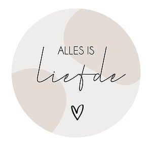 Muurcirkel ‘Alles is liefde’ - 20cm