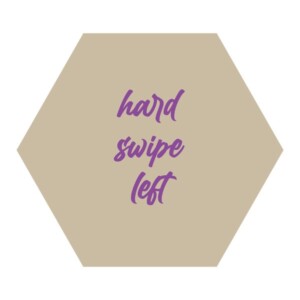 Muurcirkel Forex Hexagon – Hard Swipe Left