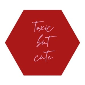 Muurcirkel Forex Hexagon – Toxic but Cute