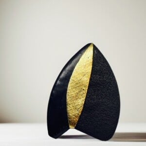 Unieke ring - Noire - verstelbare polymeerklei ring