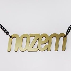 Nozem! naamketting (goud)