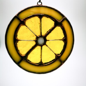 Ornament glas-in-loodraam citroen