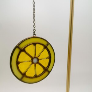 Ornament glas-in-loodraam citroen