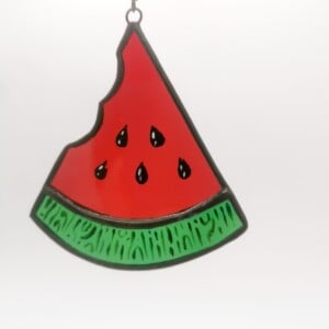 Ornament glas-in-loodraam watermeloen