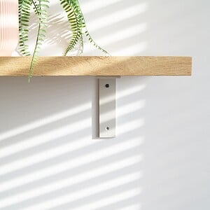 STERKSTAEL Ares Greige - industriële plankdrager – geschikt voor een plank van 20 to 25 cm – kleur grijs beige – incl. bevestigingsmateriaal - poedercoating – staal - 1 stuk