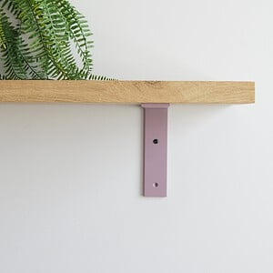STERKSTAEL Ares Lila Mist - industriële plankdrager – geschikt voor een plank van 20 to 25 cm – kleur paars violet – incl. bevestigingsmateriaal - poedercoating – staal - 1 stuk