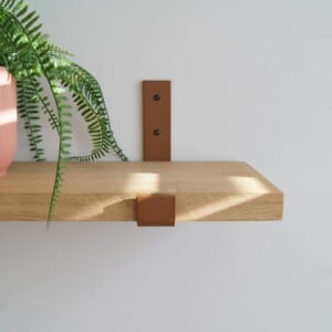 STERKSTAEL Odin Cortenstaal - industriële plankdrager – geschikt voor een plank van 20 cm – kleur brons roestig bruin – incl. bevestigingsmateriaal - poedercoating – staal - 1 stuk