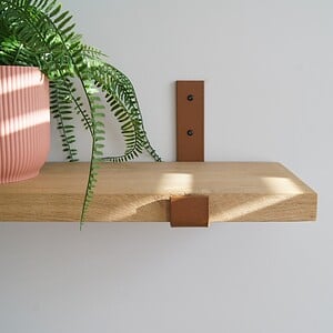 STERKSTAEL Odin Cortenstaal - industriële plankdrager – geschikt voor een plank van 20 cm – kleur brons roestig bruin – incl. bevestigingsmateriaal - poedercoating – staal - 1 stuk