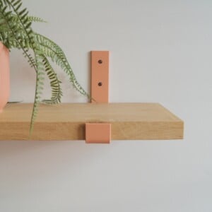 STERKSTAEL Odin Dusty Rose - industriële plankdrager – geschikt voor een plank van 20 cm – kleur oud roze – incl. bevestigingsmateriaal - poedercoating – staal - 1 stuk