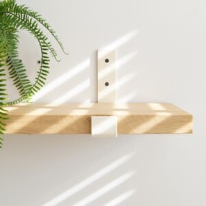 STERKSTAEL Odin Japandi Beige - industriële plankdrager – geschikt voor een plank van 20 cm – kleur beige zand – incl. bevestigingsmateriaal - poedercoating – staal - 1 stuk