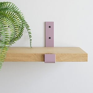 STERKSTAEL Odin Lila Mist - industriële plankdrager – geschikt voor een plank van 20 cm – kleur paars violet – incl. bevestigingsmateriaal - poedercoating – staal - 1 stuk