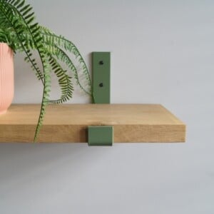 STERKSTAEL Odin Salie Groen - industriële plankdrager – geschikt voor een plank van 20 cm – kleur groen – incl. bevestigingsmateriaal - poedercoating – staal - 1 stuk