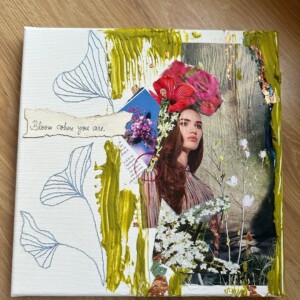 Schilderij "Bloom where you are"